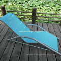 Ao ar livre modelo Wicker Textilene Lounger